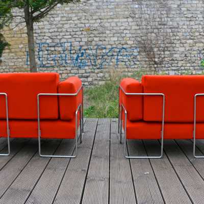 Kwok Hoï Chan – Paire de fauteuils Pen Club, 1969