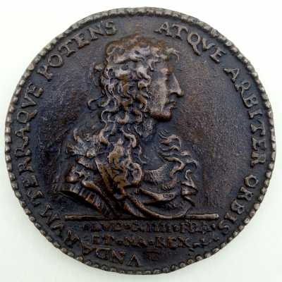 Médaille En Bronze, Toulouse, Canal Du Lanquedoc, Datée 1667, Fonte Originale