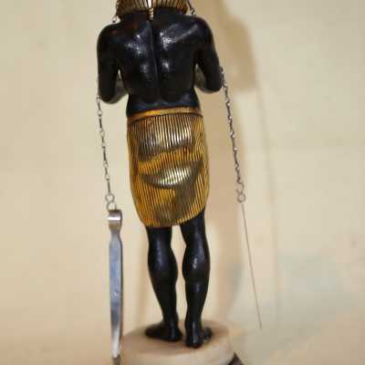 Lampe à huile en argent et bronze, ROME circa 1805