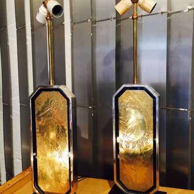 Paire de lampes 1970