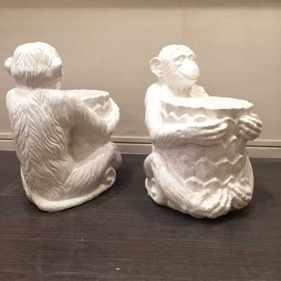Deux bouts de canapé en faience