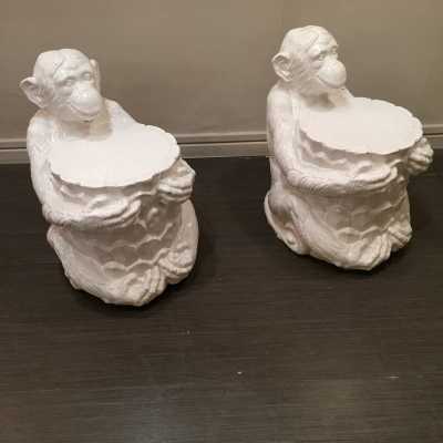 Deux bouts de canapé en faience