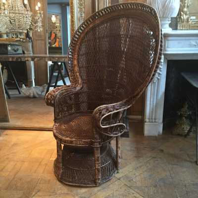 Paires de fauteuils en rotin, 1910