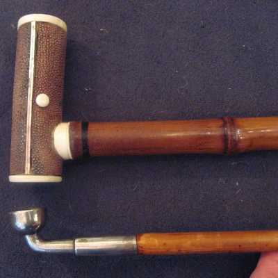Canne-pipe japonaise du XIXème siècle