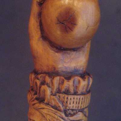 Canne de collection ancienne, Art populaire