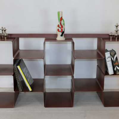 Bibliothèque en acier peint, 1980's