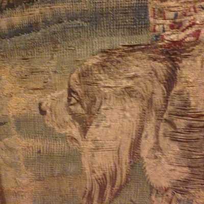 Fragment d'une tapisserie XVIIIème siècle