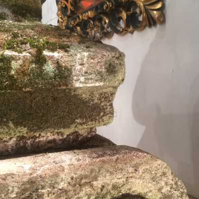 A pair of garden stones, circa 1850