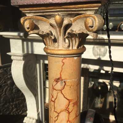 Quatre colonnes en bois XIXème siècle
