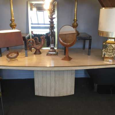 Table en travertin