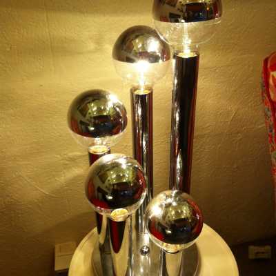 Lampe en chrome circa 1970