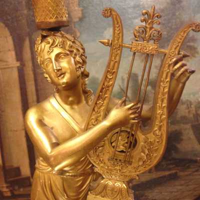 Statuette en bronze doré d'époque Empire