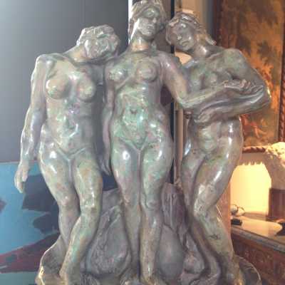 Terre cuire originale, "Les Trois Grâces",  circa 1920