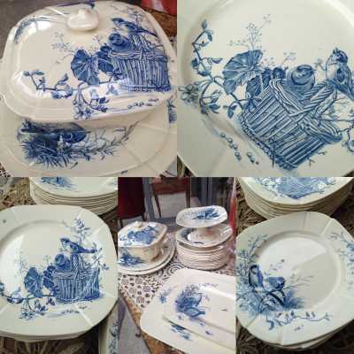 Service de table de Gien, XIXème siècle