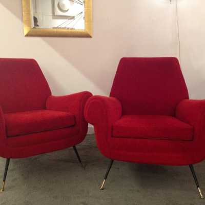 Paire de fauteuils 1950, Italie