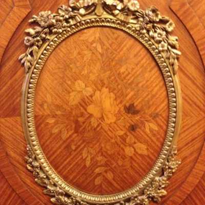 Lit Napoléon III de style Louis XV