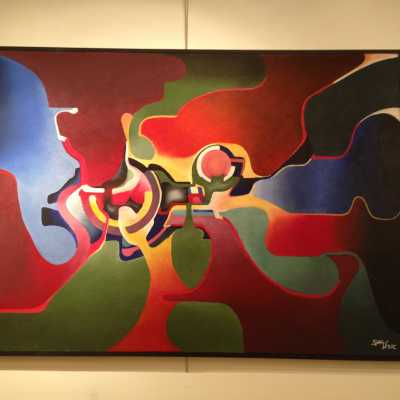 Acrylique sur toile, 1970, Dan Veque