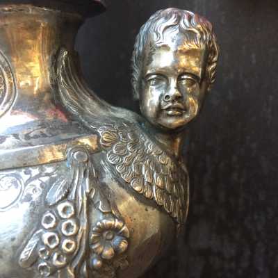 Crucifix de procession en argent - XIXème siècle