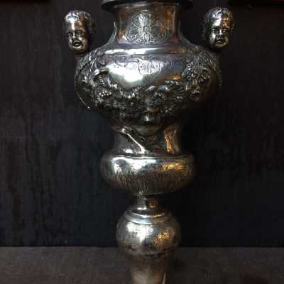 Crucifix de procession en argent - XIXème siècle