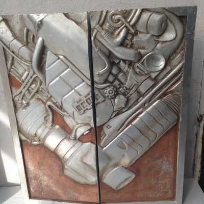 Triptyque techniques mixtes, 2005