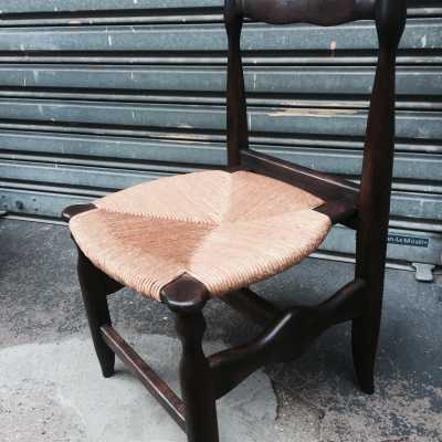 Suite de six chaises Guillerme et Chambron, 1960