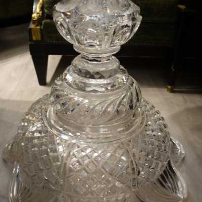 Guéridon en cristal de Baccarat, XIXe siècle
