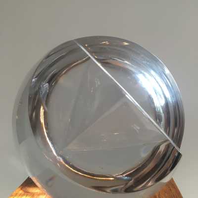 sculpture verre et bois de Zoritchak circa 1975