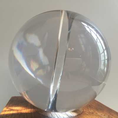 sculpture verre et bois de Zoritchak circa 1975