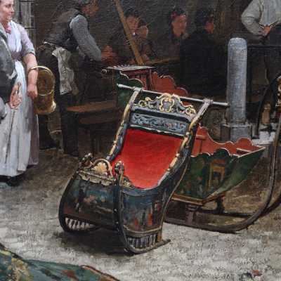 Scène de brocante à La Haye, Theodorus Ludovicus Mesker, 1879
