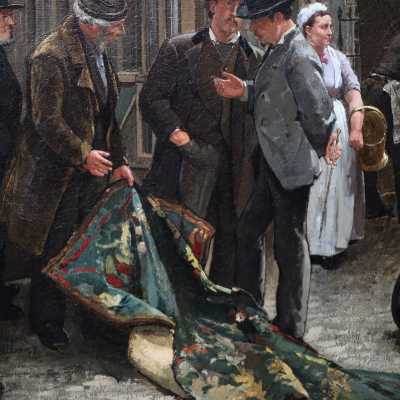 Scène de brocante à La Haye, Theodorus Ludovicus Mesker, 1879
