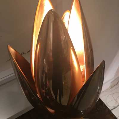 Lampe en bronze, circa 1970