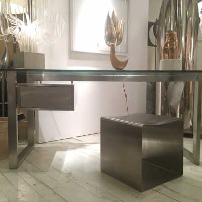 Bureau inox Paul Legeard, circa 1970