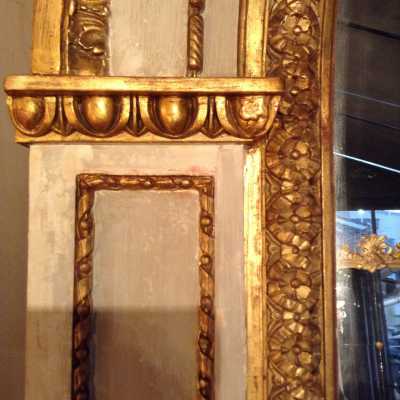 Miroir exceptionnel 1860, de style Louis XVI