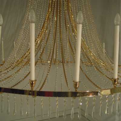 Très grand lustre fin XXème siècle