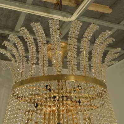 Très grand lustre fin XXème siècle