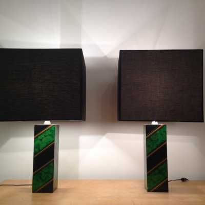 Paire de lampes circa 1970