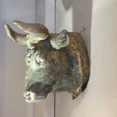 Enseigne de vache en zinc 19eme siècle