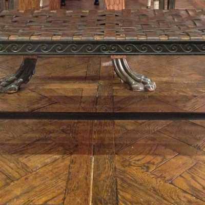 Banquette en bronze circa 1920