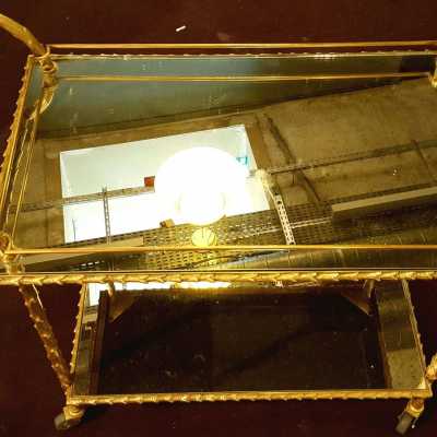 Table desserte sur roulette de la maison Charles vers 1950