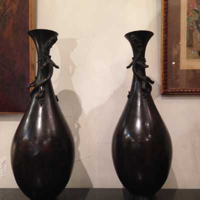 Paire de vases XIXème siècle