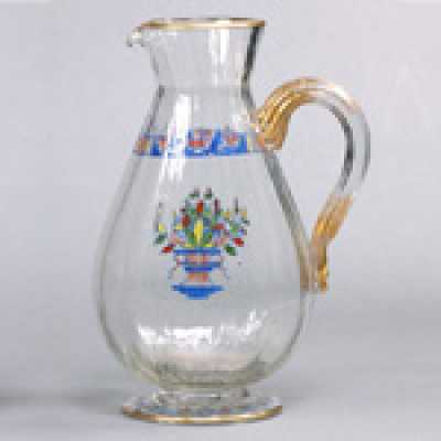 Verres et pichet Daum, 1910