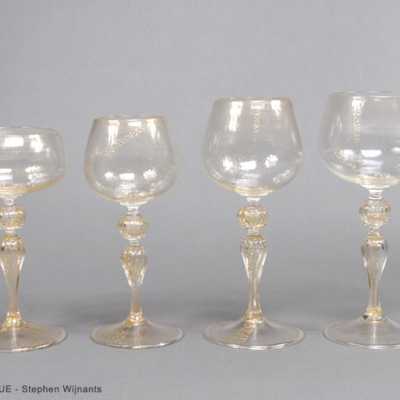 Verres Murano, XXème siècle