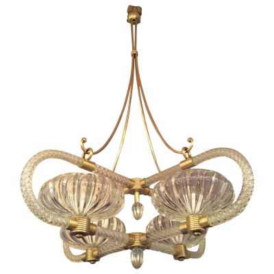 Lustre Barovier Murano, circa 1940-1950