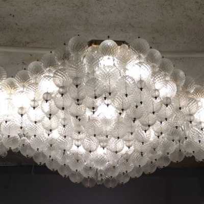 Lustre « Balloton », Venini, composé de 2400 boules, ca 1960