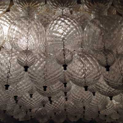 Lustre « Balloton », Venini, composé de 2400 boules, ca 1960