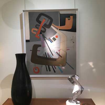 Vase en céramique noir, Accolay circa 1970