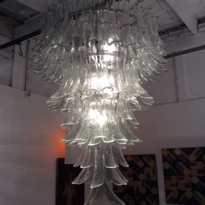 Monumental Lustre Murano par Mazzega circa 1980