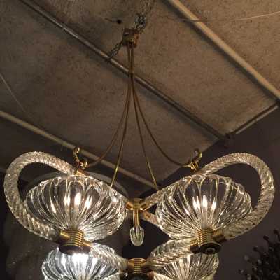 Lustre Barovier Murano, circa 1940-1950