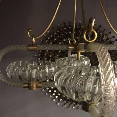 Lustre Barovier Murano, circa 1940-1950