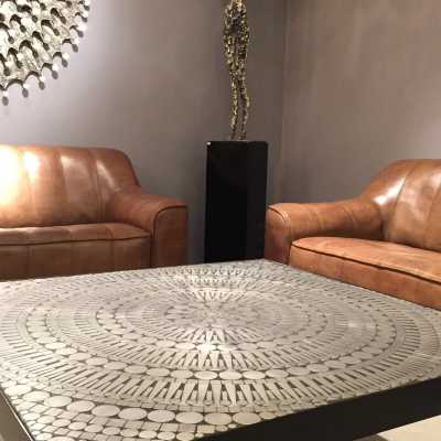 Table basse mosaïque circa 1970